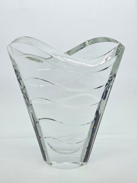 Joias . Vaso Cristal Baccarat Wave 22cm