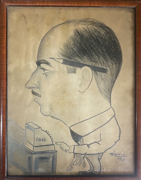 Arte . Arthur Pizza  - Colagem Aguarelada - Med;25x16cm Sem Mo foto 8