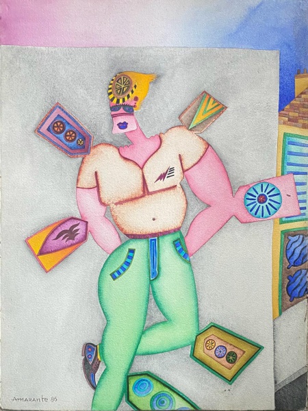 Arte . Amadeu Luciano Lorenzato- F. Feminina - OST - Med:40x30 foto 4