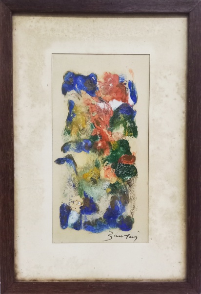 Arte . AM076, ERNESTO DE FIORI, óleo sobre tela colado em made foto 6