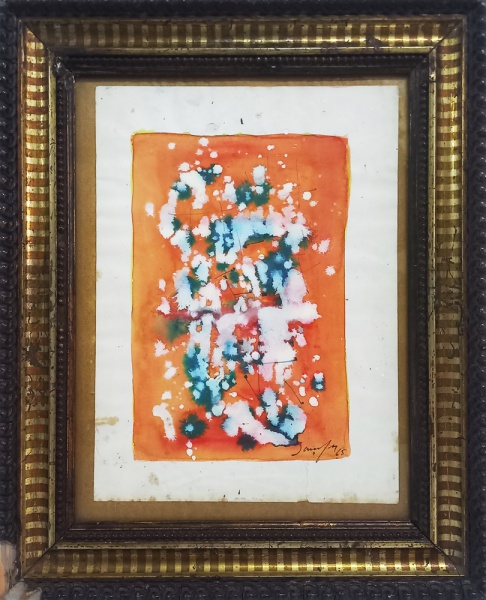 Arte . AM076, ERNESTO DE FIORI, óleo sobre tela colado em made foto 7