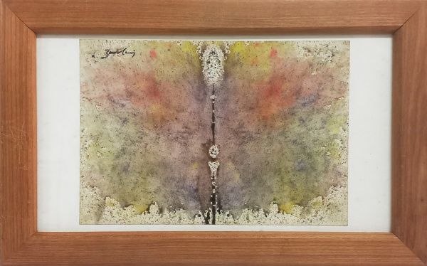 Arte . AM076, A. BONADEI, óleo sobre tela, representando paisa foto 2