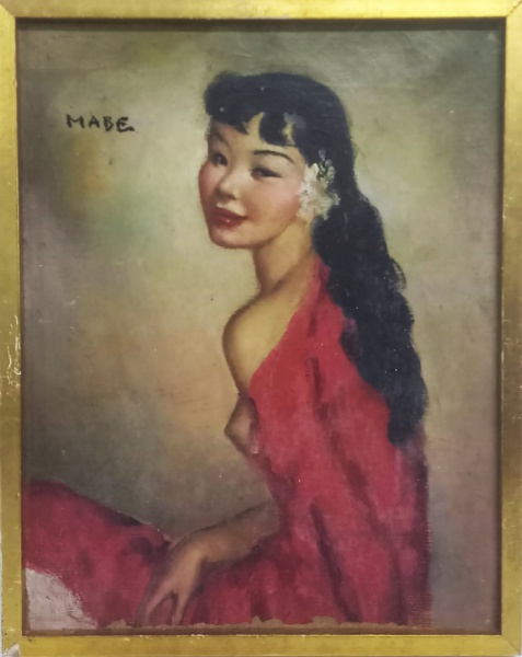 Arte . AM076, A. BONADEI, óleo sobre tela, representando paisa foto 5