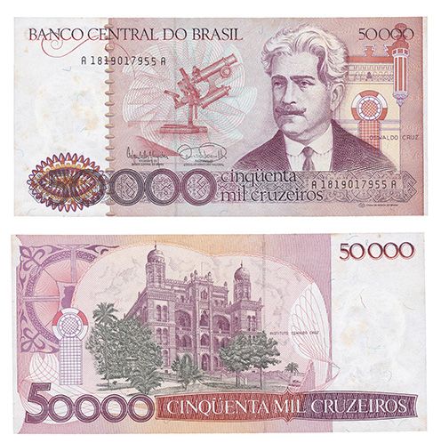 Cédula do Brasil - 50.000 Cruzeiros, Antônio Lengruber