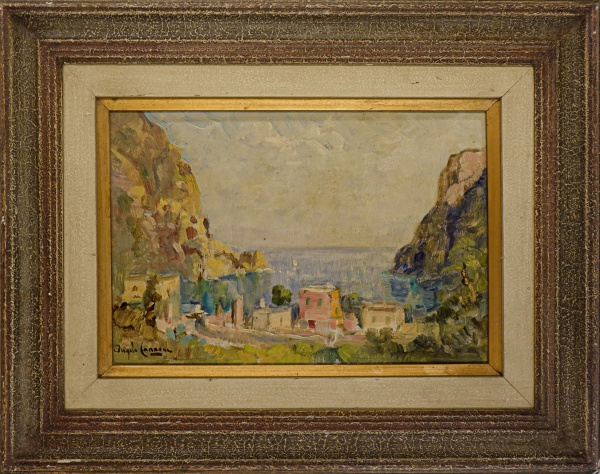 Arte . 5650 ANGELO CANNONE  - PINTURA ÓLEO SOBRE PLACA - TIPO DA ASSINATURA: FEITA A ...
