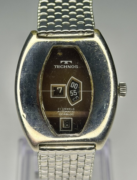Relogios . Technos Jump Hour - Relógio suíço de pulso movimento automático com pulseira  ...