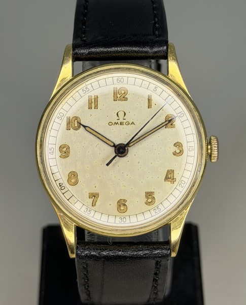 Relogios . Omega - Belíssimo Relógio Omega militar Cal 30T2 com caixa em plaque de ouro e ...