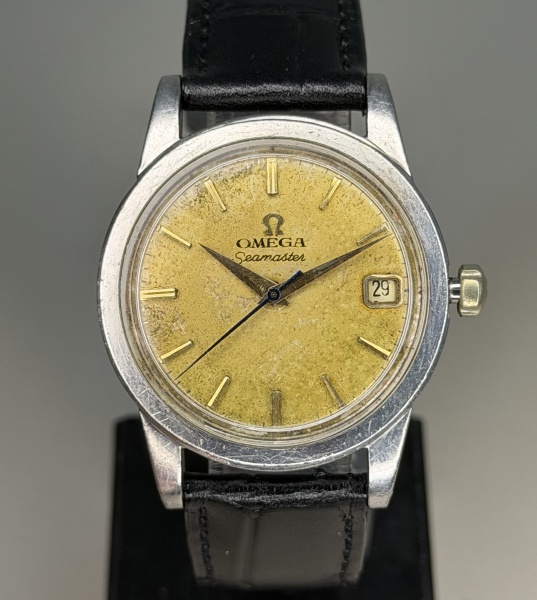Relogios . Omega - Raro Relógio Omega Seamaster Militar Cal 562 com caixa em aço e ...