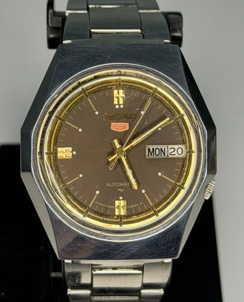 Relogios . Seiko 5 7009-8440 - Relógio de pulso movimento automático com pulseira original ...
