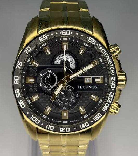 Relogios . Technos Performance Carbon OS1ABG - Relógio de pulso cronógrafo Quartz com ...