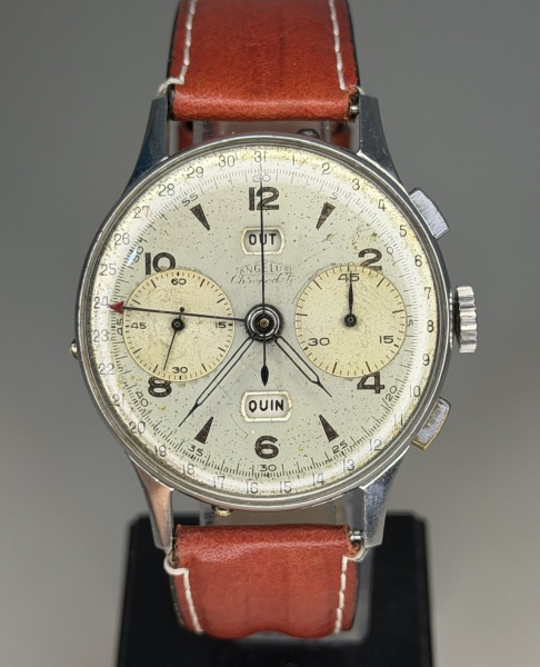 Relogios . Angelus - Raríssimo Relógio Angelus ChronoDato Triplo Date Cronógrafo com caixa ...