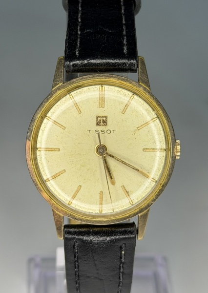 Relogios . Tissot - Relógio suíço de pulso movimento automático com pulseira em couro - ...