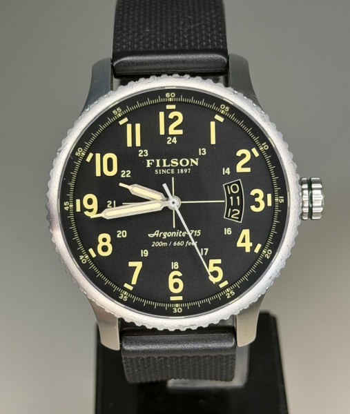 Relogios . Filson - Belíssimo Relógio Filson Argonite 715 Mackinaw Field Watch rico em ...