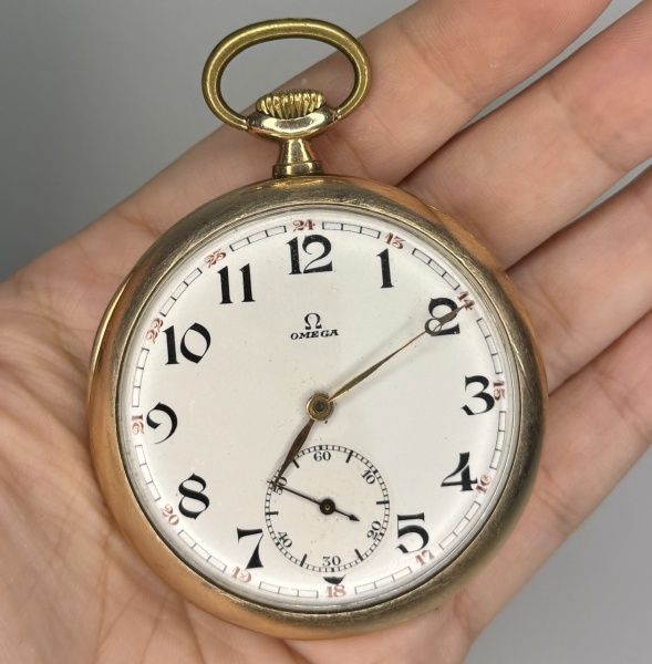 Relogios . Omega - Relógio suíço de bolso à corda - funciona e para necessita manutenção. ...