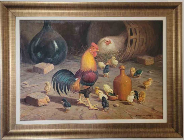 Arte . GUERINO GROSSO - Natureza Morta - óleo sobre Tela - 1,1 foto 1