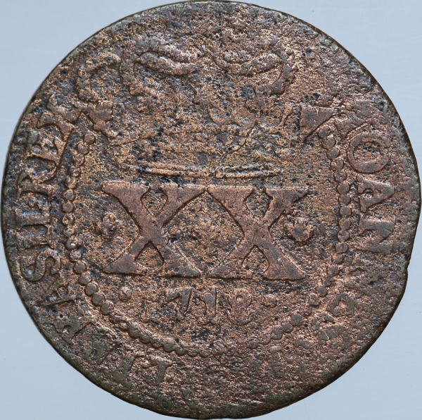 Rioページ Moeda do Brasil - XL réis - 1822R - Rio - C519 - Cobre
