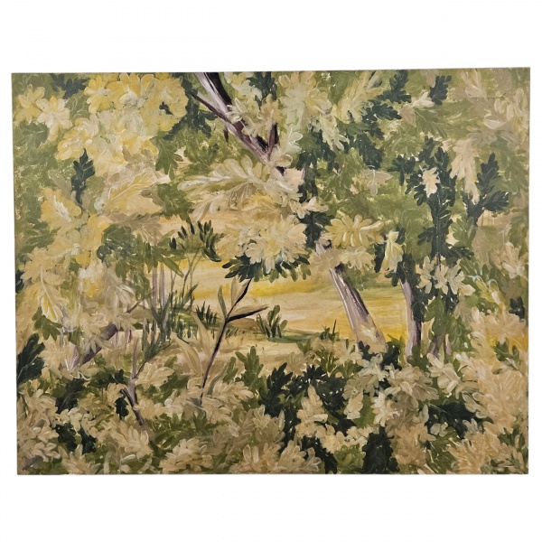 Joias . Autor desconhecido. Paisagem com flores o.s.t. 140 x 110 cm. (Esse lote ...