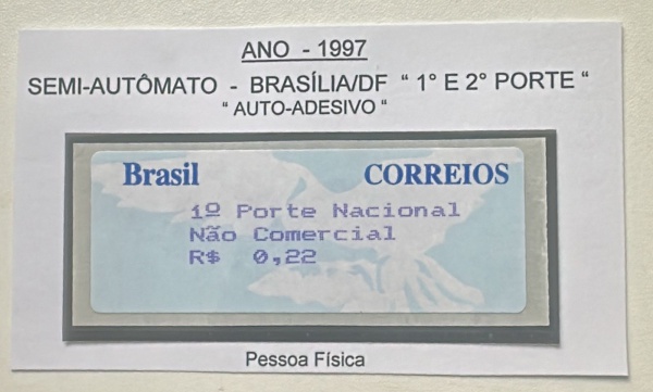 Joias . SE - 11A - Ano 1997 - Selo Etiqueta - Autômato - RHM 70 foto 4