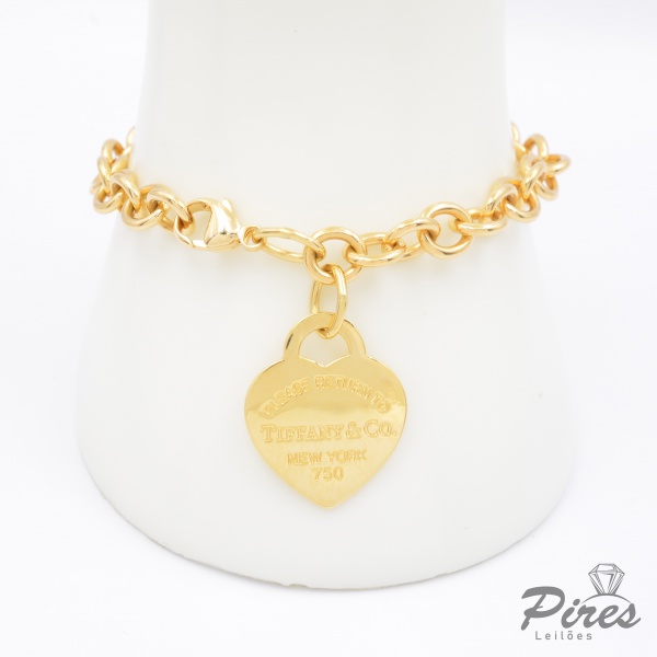 Joias . CONDIÇÃO ESPECIAL: 3x SEM JUROS: TIFFANY & Co. - Pulseira em Ouro Amarelo 18K - ...