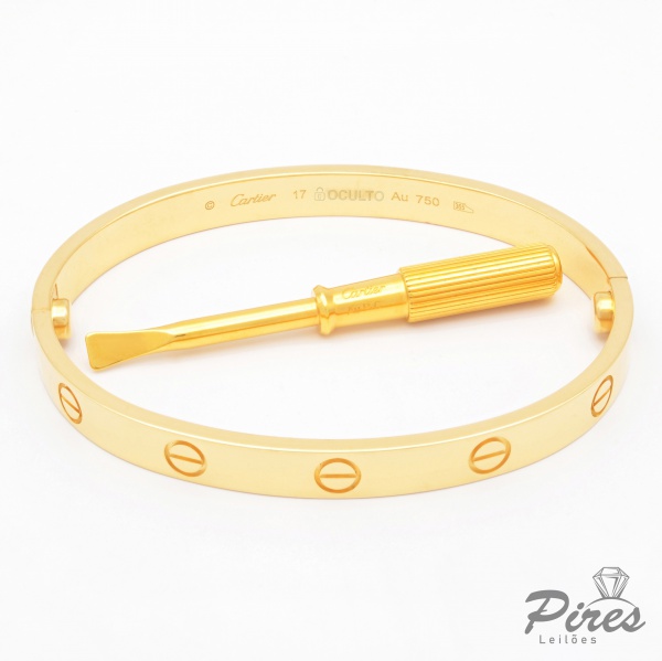 Joias . CONDIÇÃO ESPECIAL: 3x SEM JUROS: CARTIER - Pulseira Love Ouro Amarelo 18K ...
