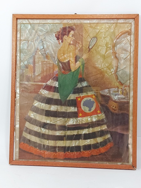 Arte . Francisco da silva oleo sobre tela ano de 1974 ,Piranha foto 7