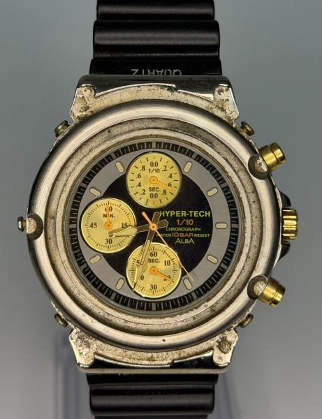 Relogios . Seiko Alba Hyper-Tech V655-6060 - Relógio de pulso cronógrafo Quartz com ...
