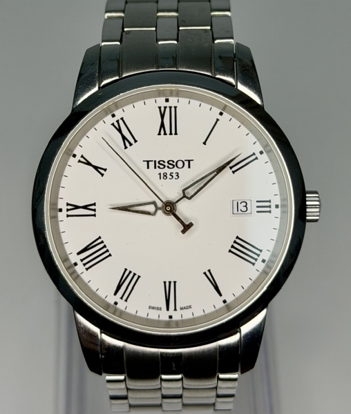 Relogios . Tissot - Relógio suíço de pulso Quartz com pulseira original em aço e coroa ...