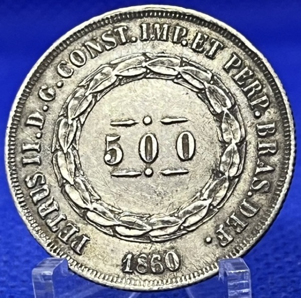 Joias . Moeda Brasil Império 2000 Réis 1889 Prata .917 - 25,5 g foto 1