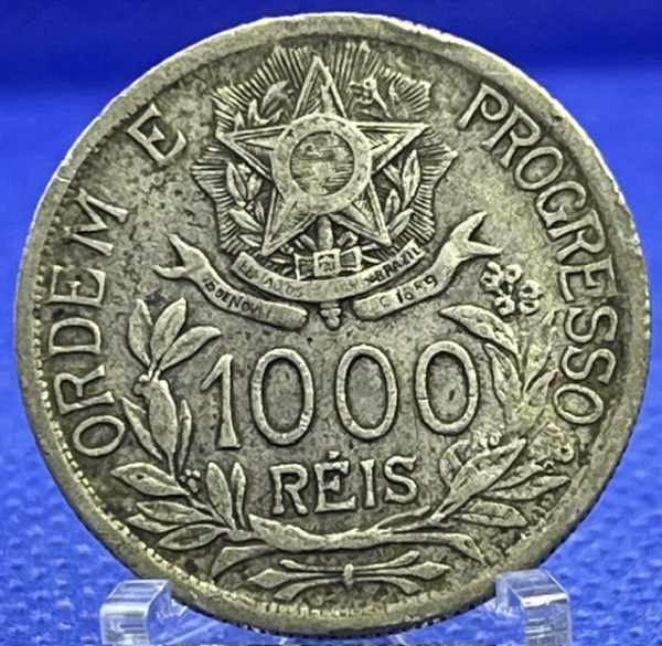 Joias . Moeda Brasil Império 2000 Réis 1889 Prata .917 - 25,5 g foto 2