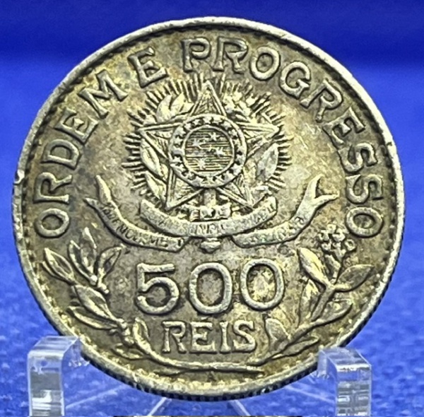 Joias . Moeda Brasil Império 2000 Réis 1889 Prata .917 - 25,5 g foto 3