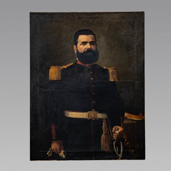 IMPORTANTE QUADRO SEM MOLDURA  FREDERICO ALBERTO CRISPIN FRANCISCO ARNOLDI TREBBI (ROMA, 22 DE MAIO