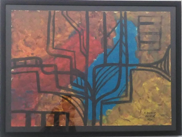 Arte . GUIGNARD "PAISAGEM COM BALÕES " ÓLEO SOBRE TELA foto 3