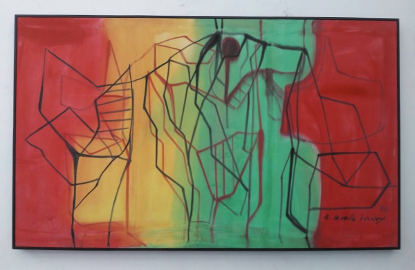 Arte . GUIGNARD "PAISAGEM COM BALÕES " ÓLEO SOBRE TELA foto 4