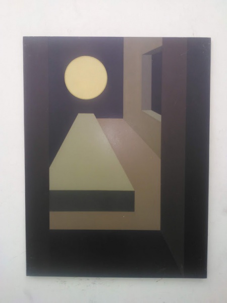 Arte . MILTON DACOSTA ÓLEO SOBRE CARTÃO RÍGIDO REPRESENTANDO F foto 1