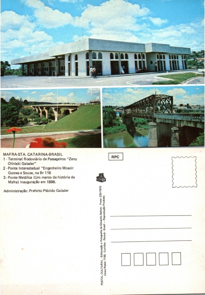 Joias . Cartão Postal Corumbá, MS - Vista parcial da Cidade Bra foto 2