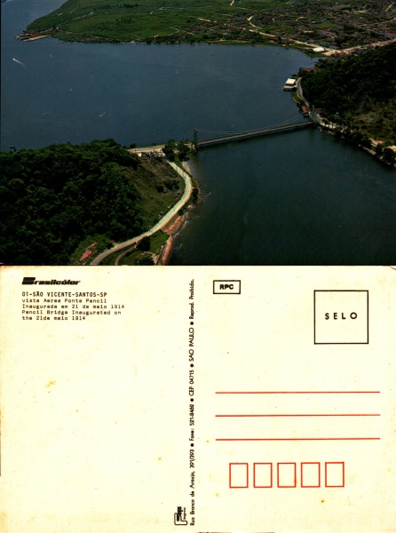 Joias . Cartão Postal São Vicente, SP - Ponta d Mar Pequeno. Ao foto 8