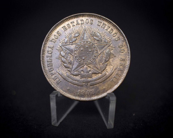 Joias . Moeda Brasil - 20 Reis 1898 - Bronze B804 Soberba/Flor foto 1
