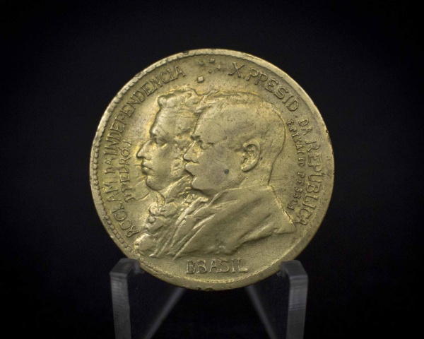 Joias . Moeda Brasil - 20 Reis 1909 - Bronze B812 Soberba/Flor foto 5
