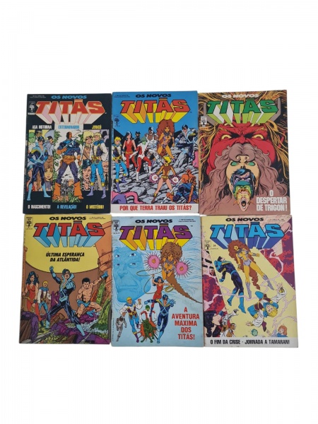 Joias . Seis Revistas OS NOVOS TITÃS. Editora Abril, 1990. Núme foto 4