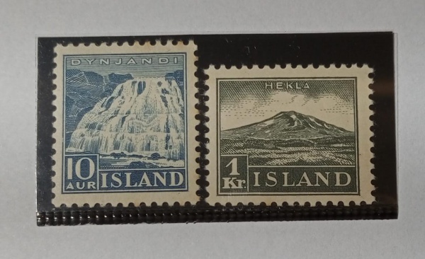 Joias . Islândia  1937 - Nº  164A   /166A  Yvert  -36 Euros foto 2
