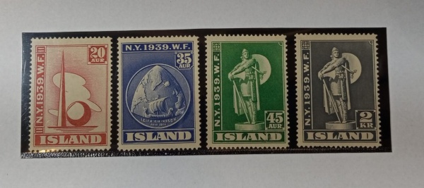 Joias . Islândia  1937 - Nº  164A   /166A  Yvert  -36 Euros foto 5