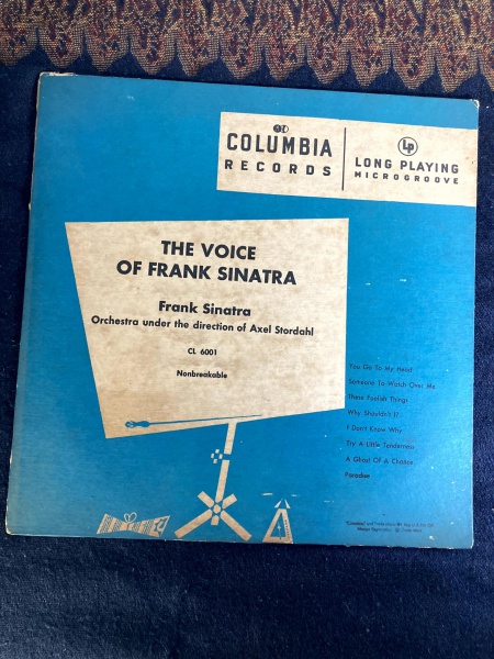 VINIL. The Voice of Frank Sinatra (Columbia CL 6001, dir. Axel Stordahl)