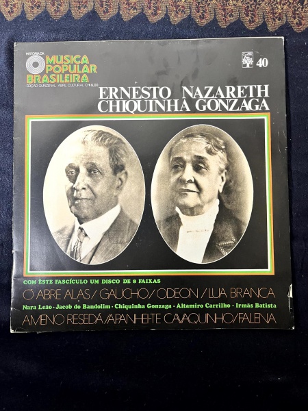 VINIL. Vários Artistas - História da Música Popular Brasileira: Ernesto Nazareth / Chiquinha Gonzaga (Abril Cultural Fascículo 40)