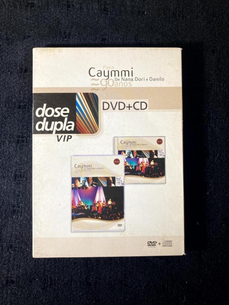 DVD. Para Caymmi de Nana, Dori e Danilo 90 anos Dose Dupla VIP DVD + CD