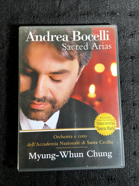 DVD. Andrea Bocelli - Sacred Arias (Philips/Universal Music)