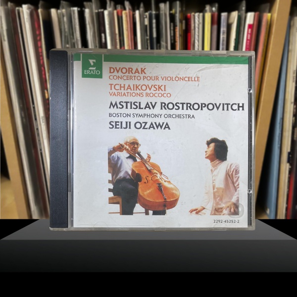 Dvorak Concerto Pour Violoncelle, Tchaikovski Varations Rococo, Mstislav Rostropovitch Boston Symphony Orchestra, Seiji Ozawa - Erato