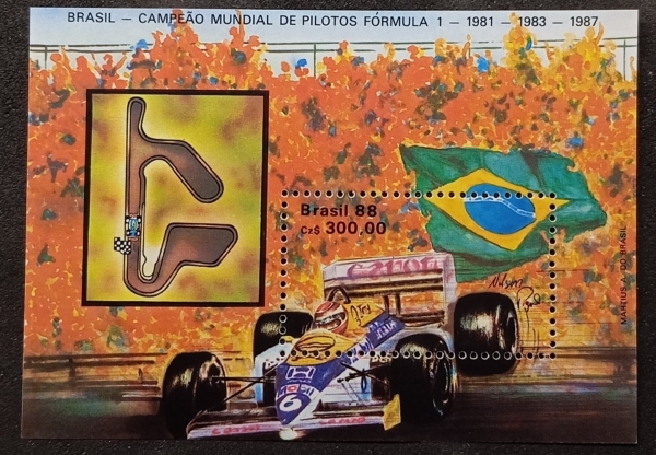 Joias . Brasil, quadras com carimbo comemorativo, oxidação no v foto 4