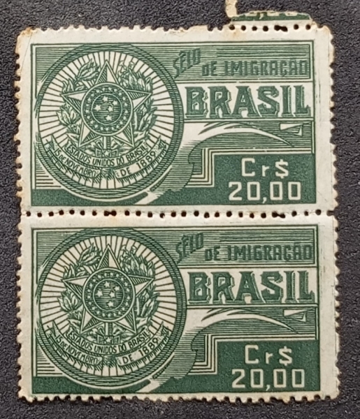 Joias . Brasil, selo fiscal, destaque do catálogo do nosso leil foto 2
