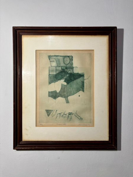Joias . Selma Daffré. Técnica: Gravura em Metal 98/100Ano 1987.Medidas: 43x33cm
