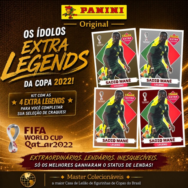 Joias . 2022 - AS 4 EXTRA LEGENDS NEYMAR JUNIOR (Brasil) - OURO foto 5